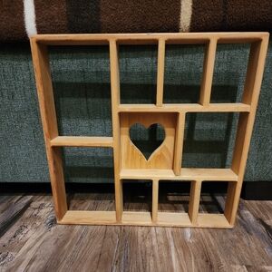 Wood Heart Shelf